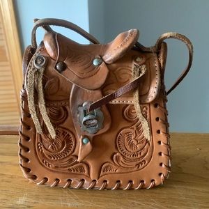 Leather Saddle Purse